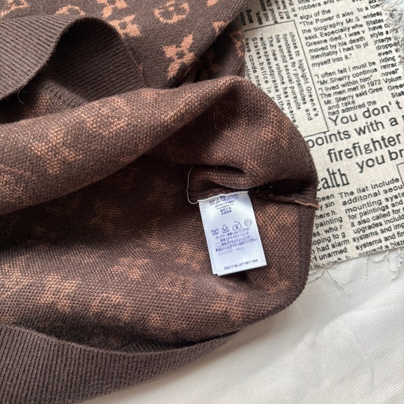 Louis Vuitton Monogram Print Crew Neck Knit Sweater - Picture 5 of 7